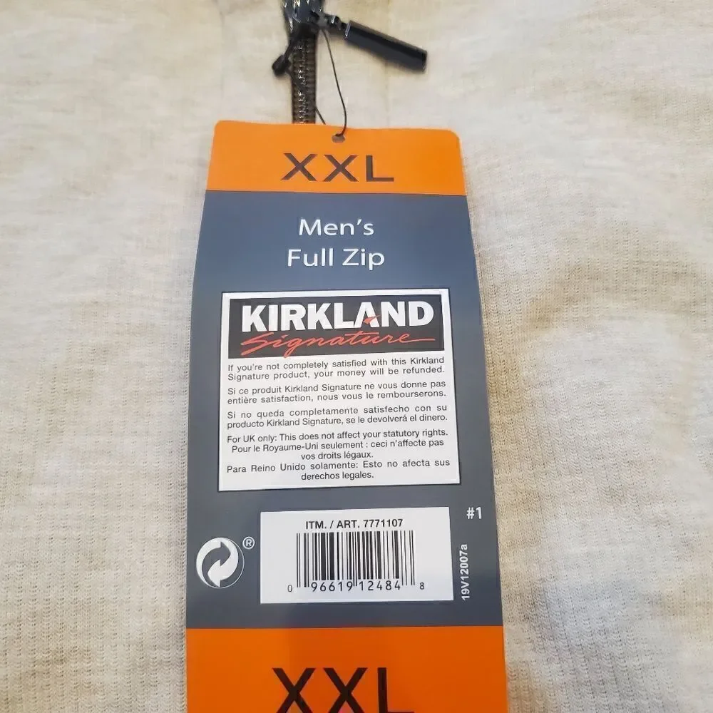 Mens Kirkland Signature Zip Up Jacket 2xl - Picture 4 of 6